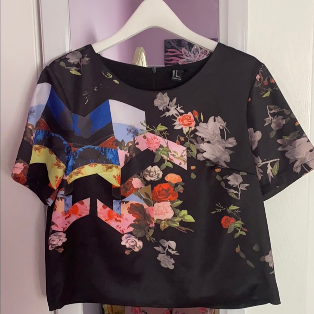 Forever 21 Faux Leather Top- Size M